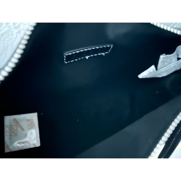 Black Faux Suede Barrel Stitched Medium Purse/ Hand Shoulder Bag, Forever 21 - Picture 5 of 5